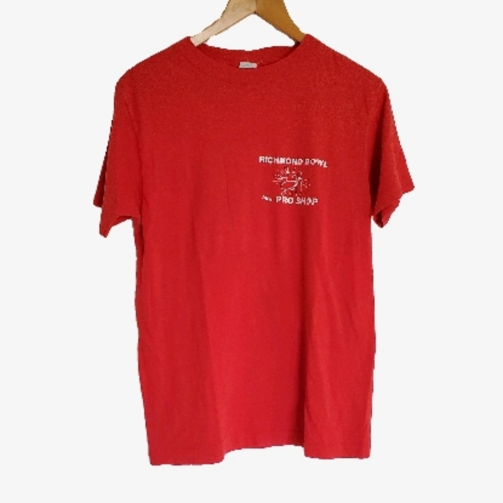 Anvil Red Short Sleeve T-Shirt with Small Chest Logo